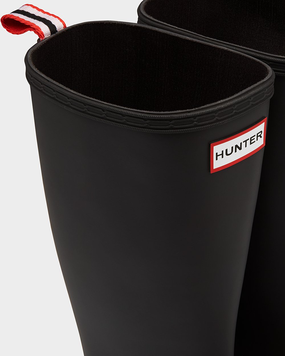 Play Botas Hunter Mujer Negras/Gris Original Tall Speckle Rain 278604-DKW